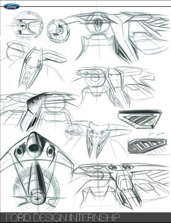 Automobile design，Hand drawn sketch，