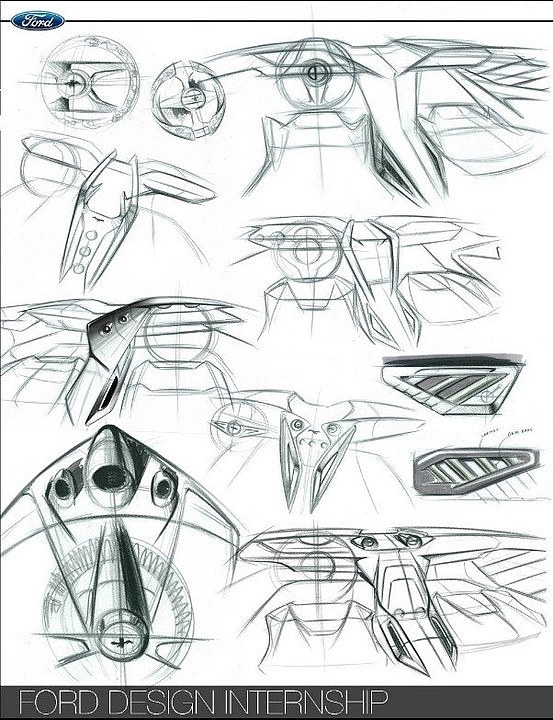 Automobile design，Hand drawn sketch，