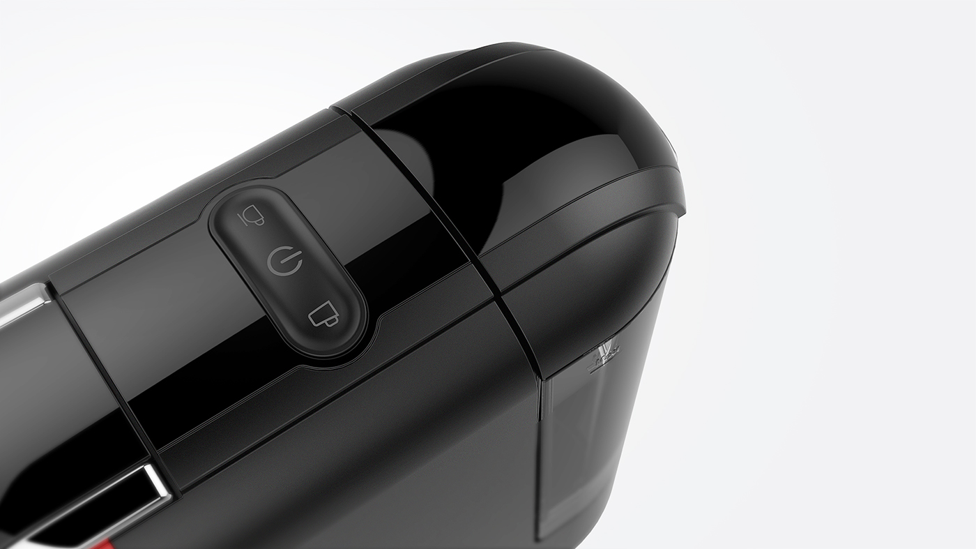 Coffee machine design，Capsule pressure coffee machine，Weibo design，Home appliance design，