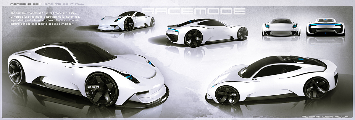 Porsche 95x，Automobile design，conceptual design，dissertation，