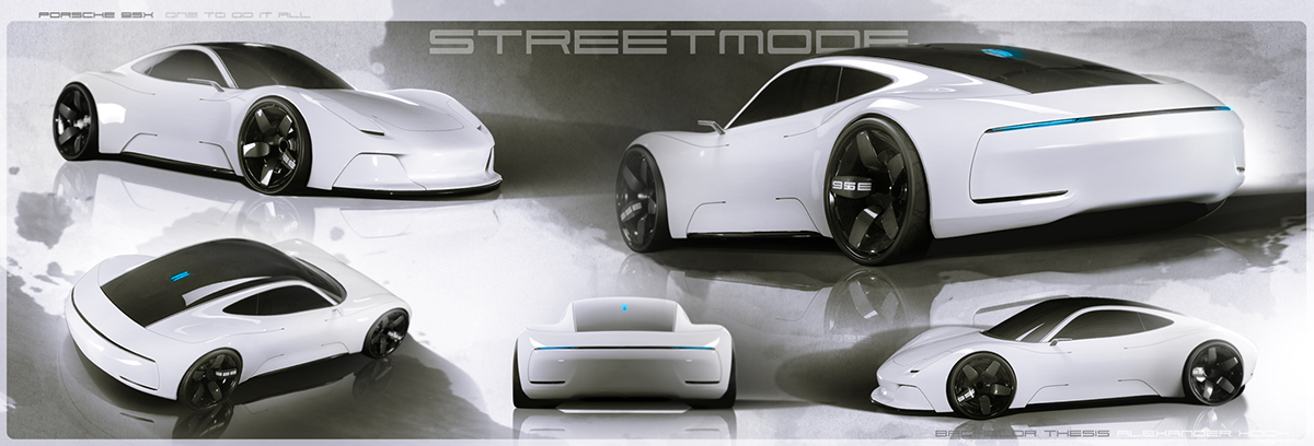 Porsche 95x，Automobile design，conceptual design，dissertation，