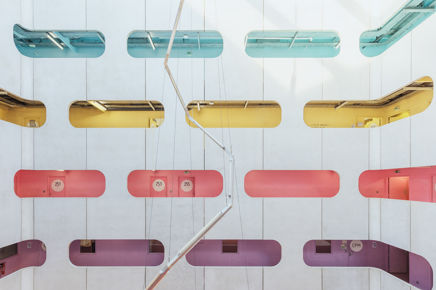 University dormitory，Rich color，Interior architecture，