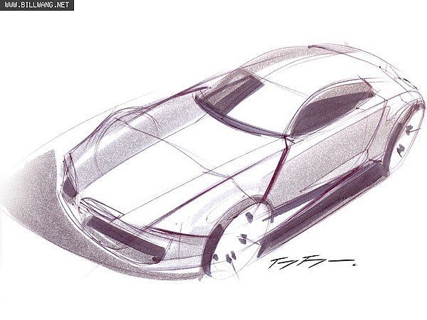 Automobile design，Hand drawn sketch，