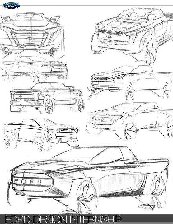 Automobile design，Hand drawn sketch，
