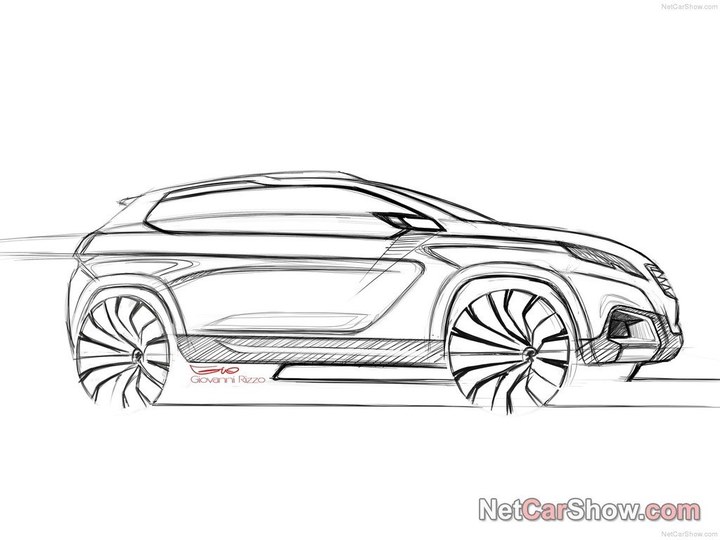 Automobile design，Hand drawn sketch，