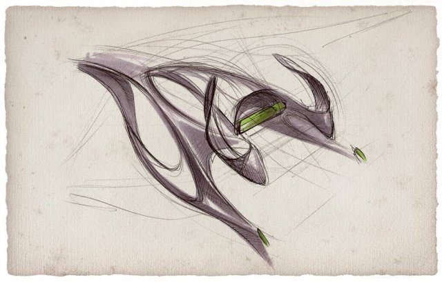 Automobile design，Hand drawn sketch，