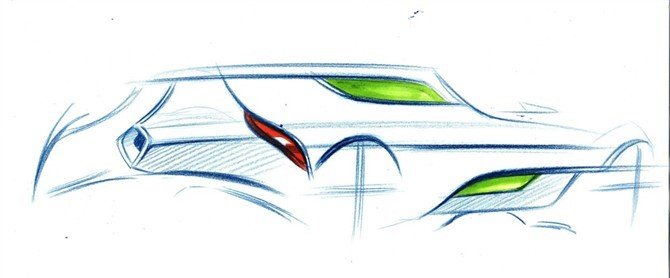 Automobile design，Hand drawn sketch，
