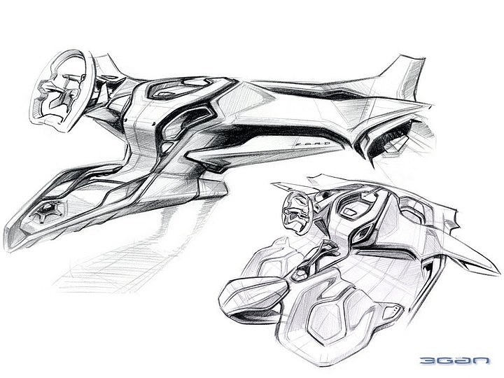 Automobile design，Hand drawn sketch，