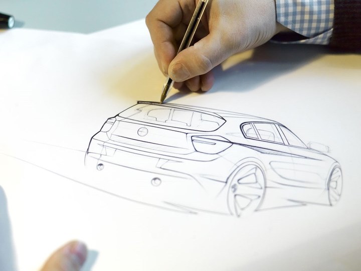 Automobile design，Hand drawn sketch，