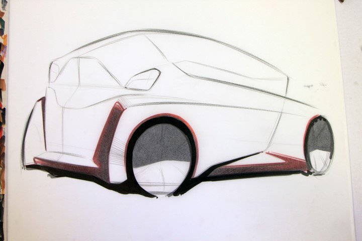 Automobile design，Hand drawn sketch，design sketch，