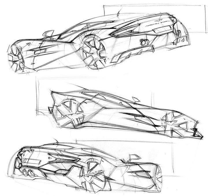 Automobile design，Hand drawn sketch，design sketch，