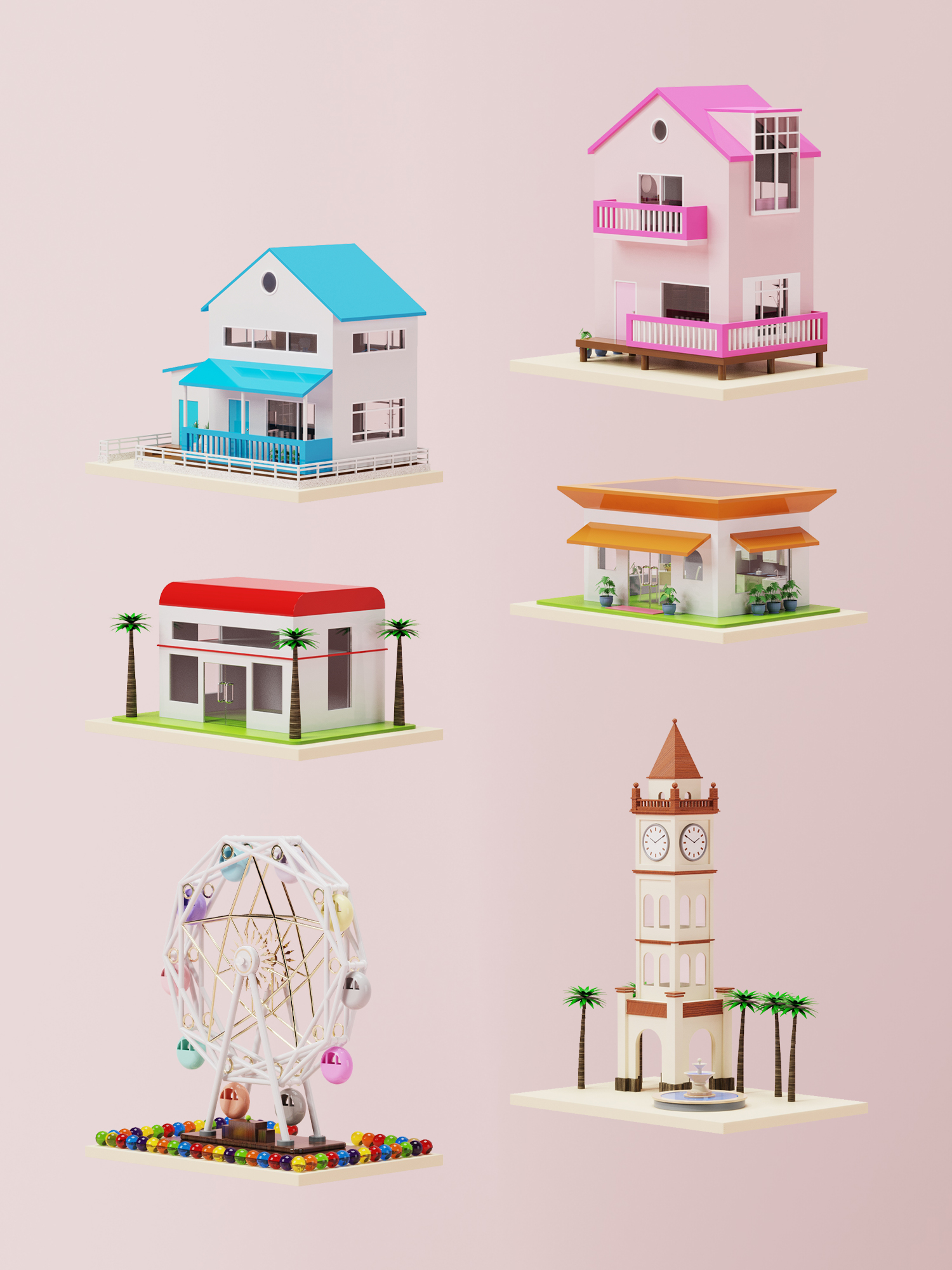 town，modularization，Toys，sinzyuan，