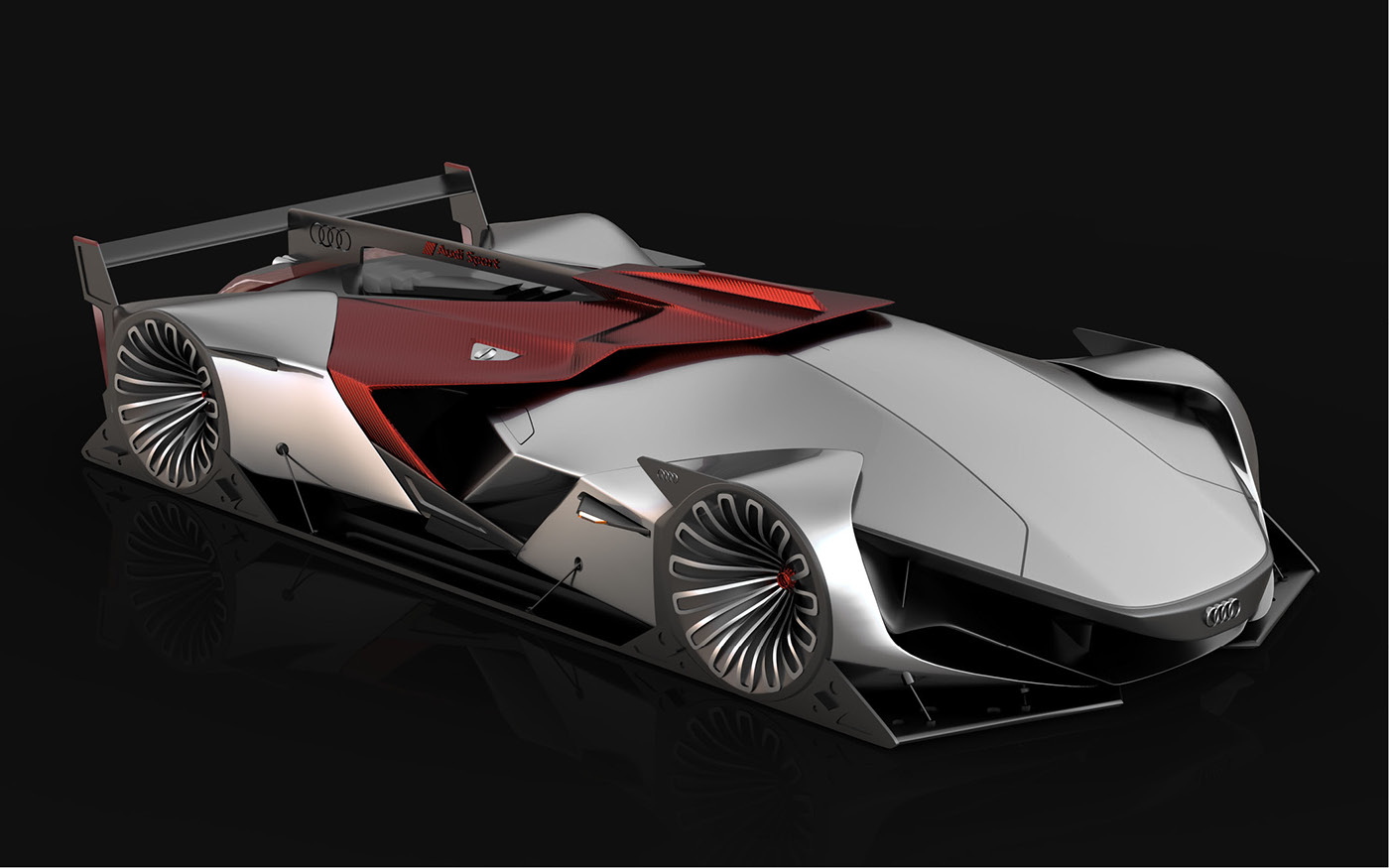 Audi brand ，Automobile design，Visual racing，conceptual design，
