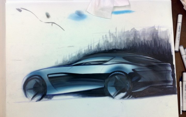 Automobile design，Hand drawn sketch，design sketch，