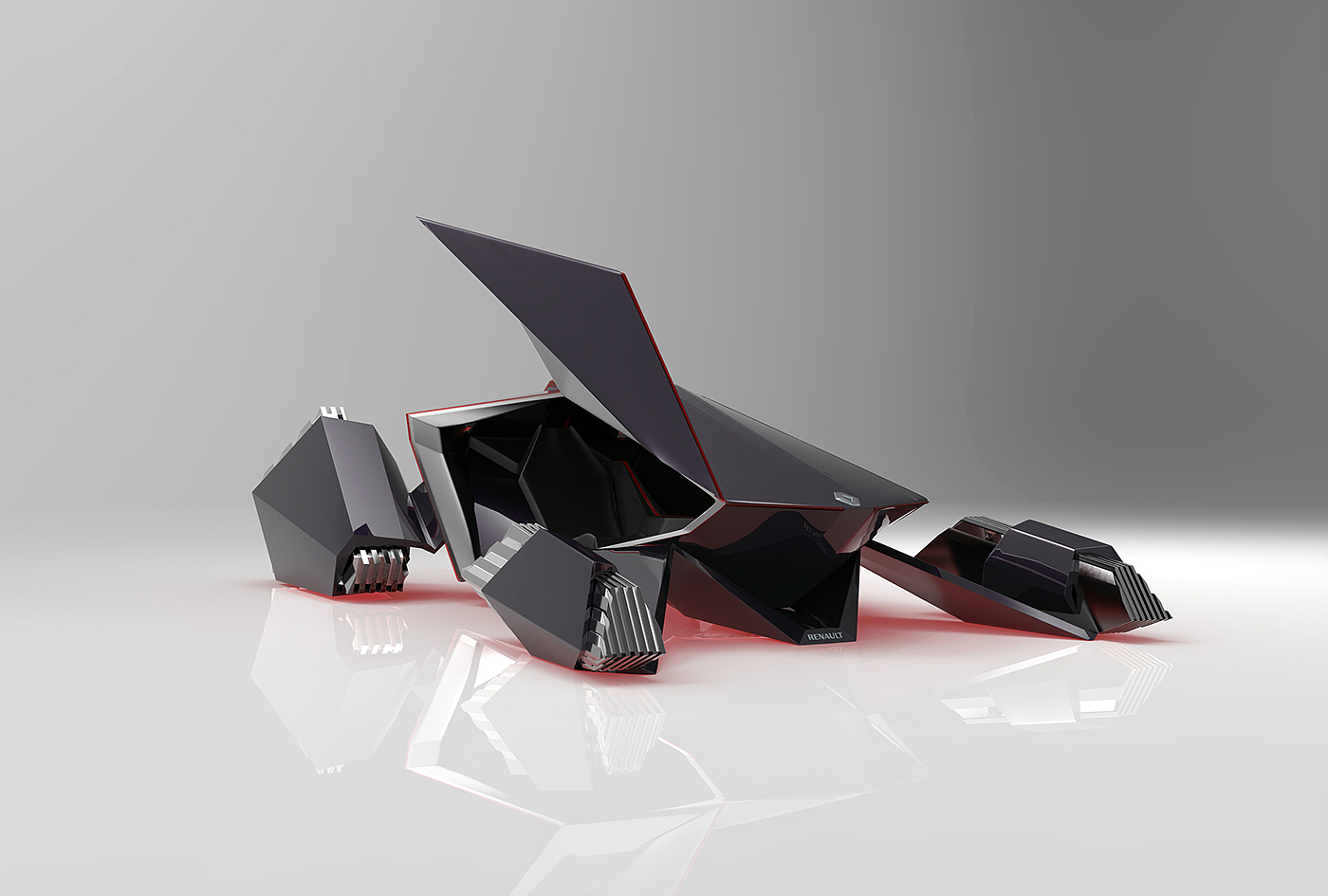 Automobile design，conceptual design，Renault crilex，Driverless car，