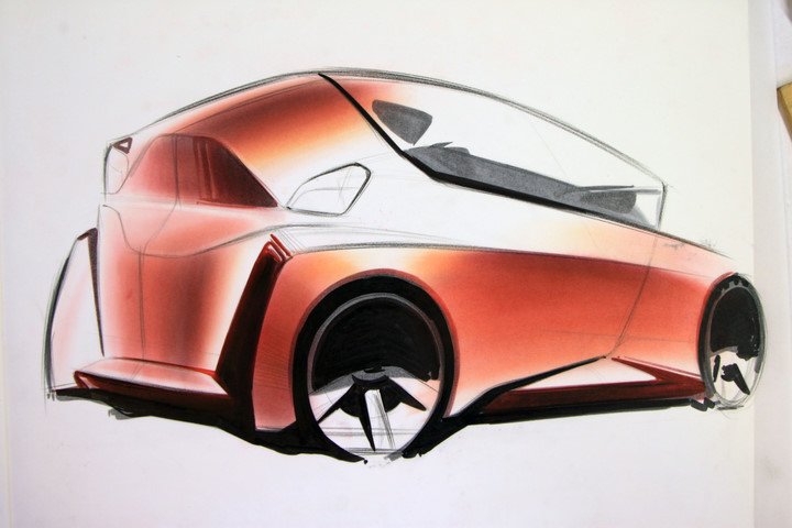 Automobile design，Hand drawn sketch，design sketch，
