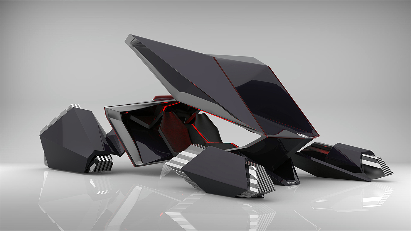 Automobile design，conceptual design，Renault crilex，Driverless car，