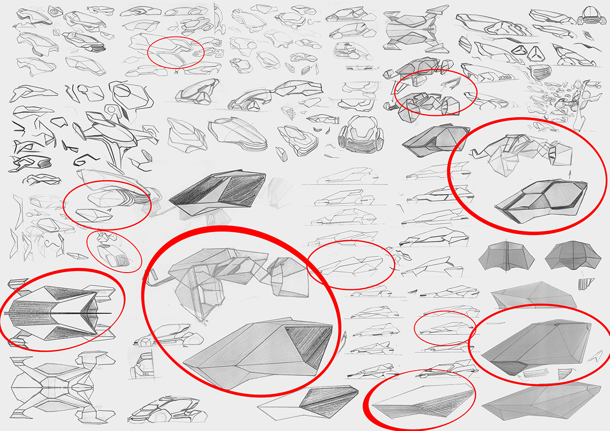 Automobile design，conceptual design，Renault crilex，Driverless car，