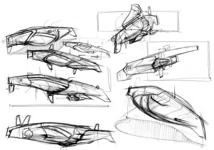Automobile design，Hand drawn sketch，design sketch，