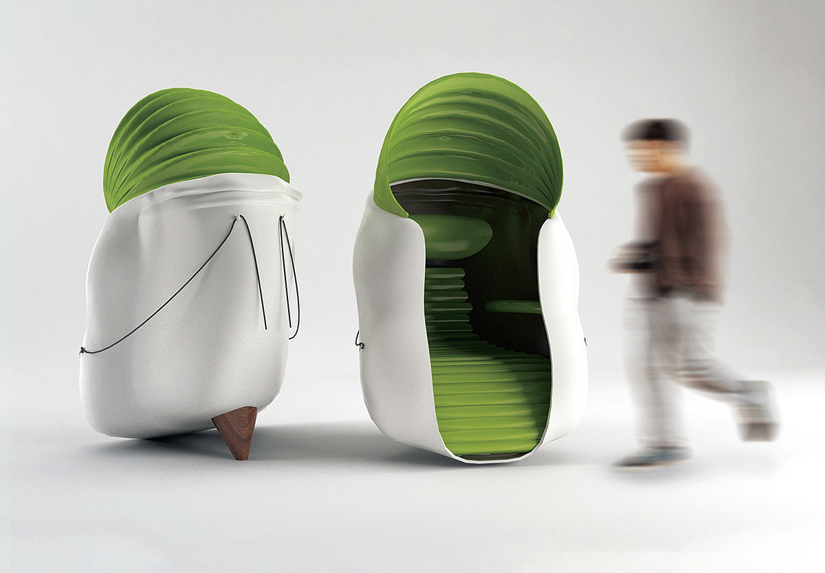 deck chair，furniture，originality，Cocoon，