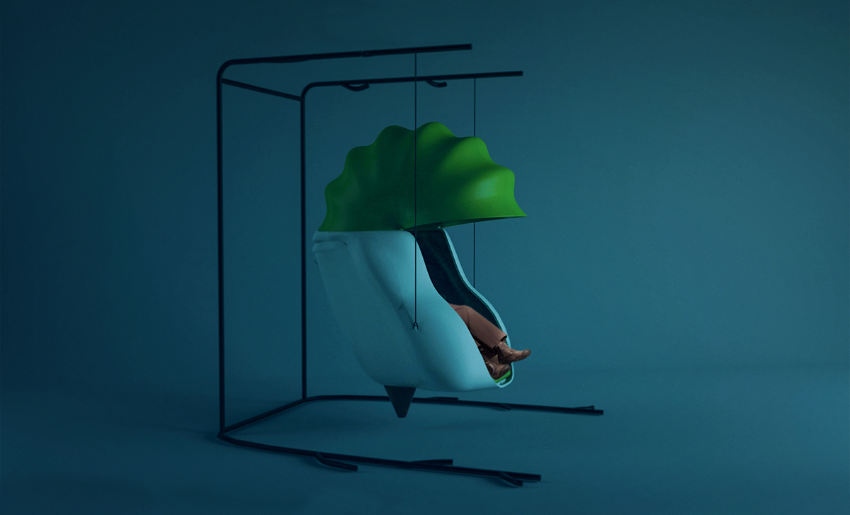 deck chair，furniture，originality，Cocoon，