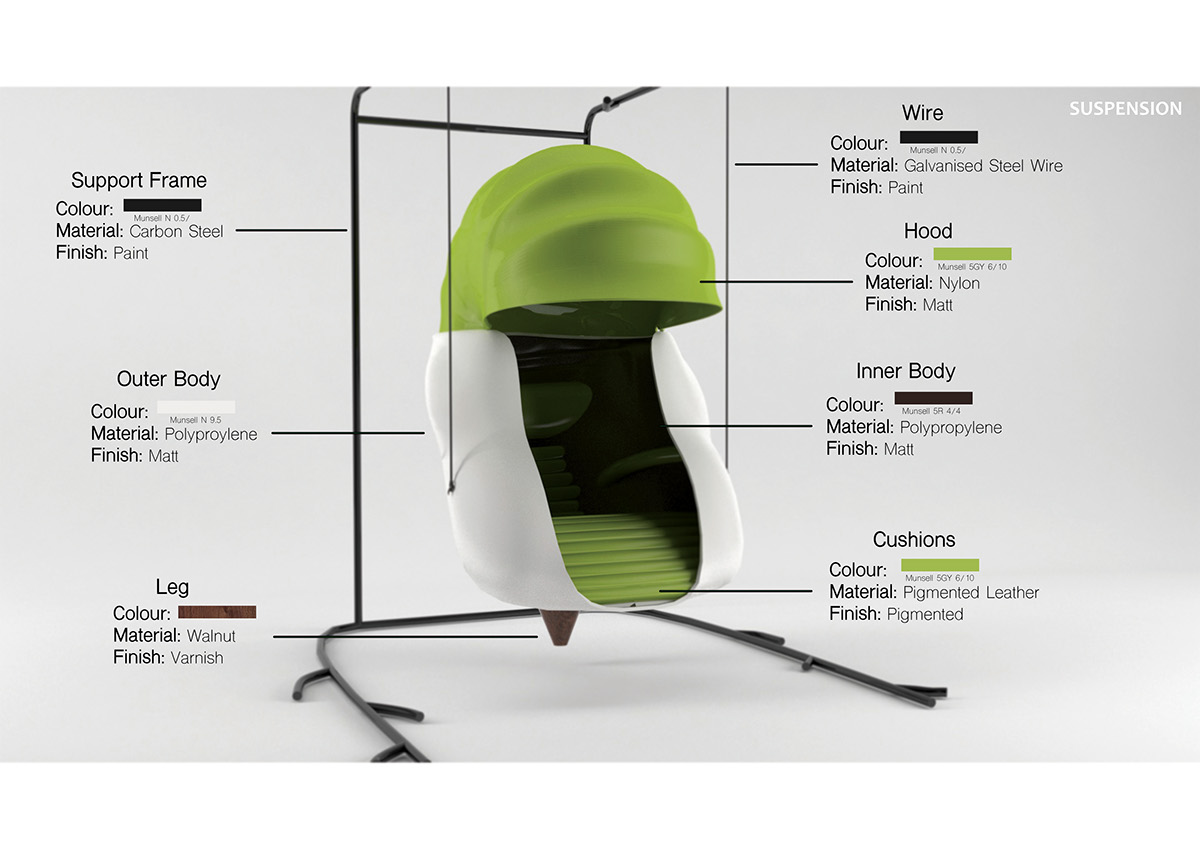deck chair，furniture，originality，Cocoon，
