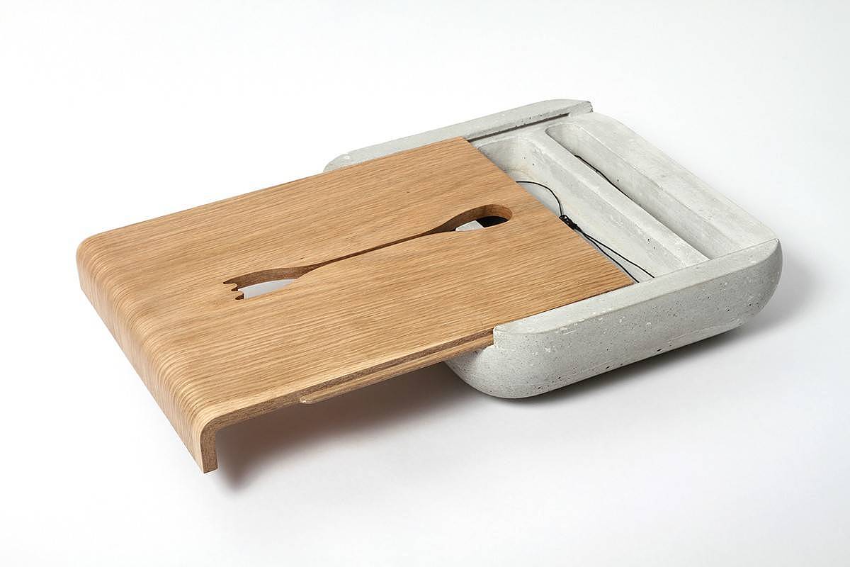 cement，storage box，Table，Bamboo，wood，