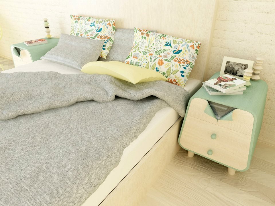 Table，bedside cupboard，collar，gentleman，furniture design ，