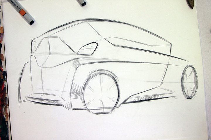 Automobile design，Hand drawn sketch，design sketch，