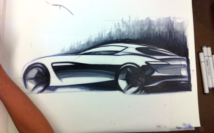 Automobile design，Hand drawn sketch，design sketch，