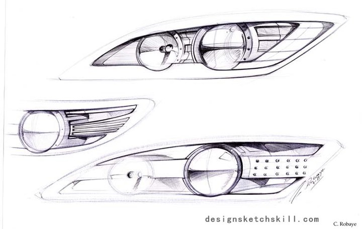 Automobile design，Hand drawn sketch，design sketch，