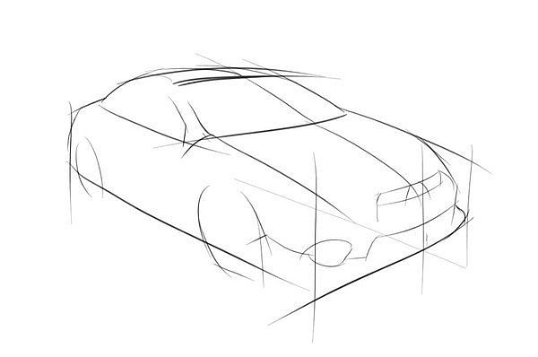 Automobile design，Hand drawn sketch，design sketch，