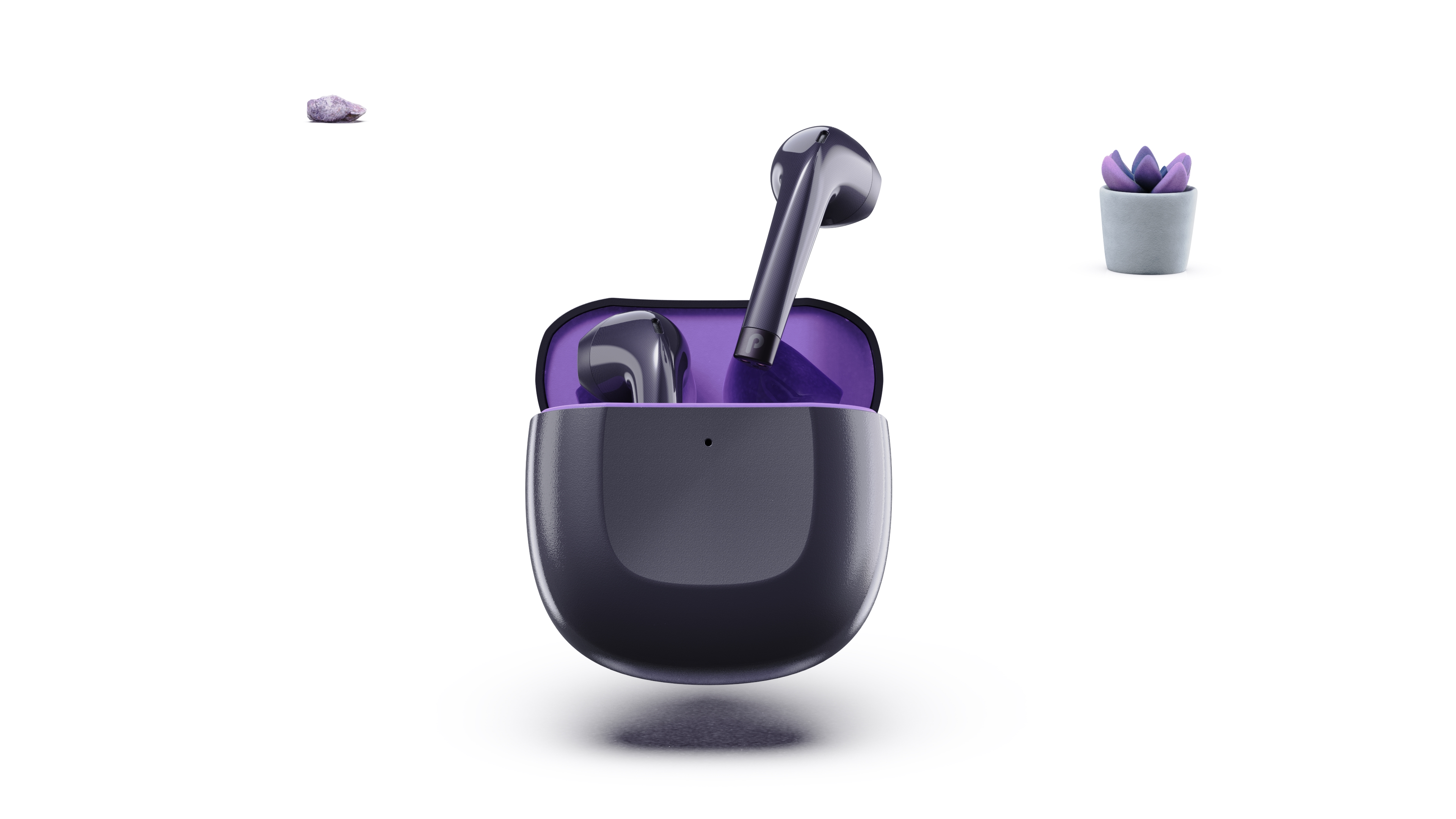 tws，Bluetooth headset design，Headphone rendering，