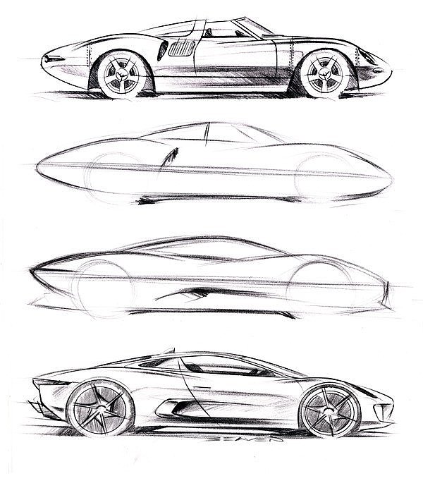 Automobile design，Hand drawn sketch，design sketch，