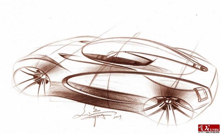 Automobile design，Hand drawn sketch，design sketch，