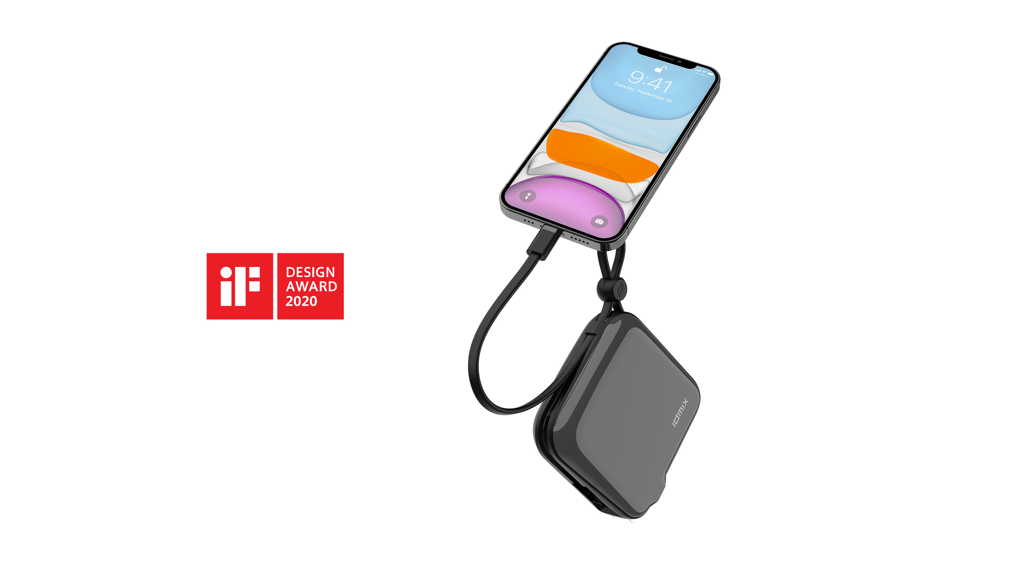 Charger charging treasure three in one，portable source，if，Self contained plug，