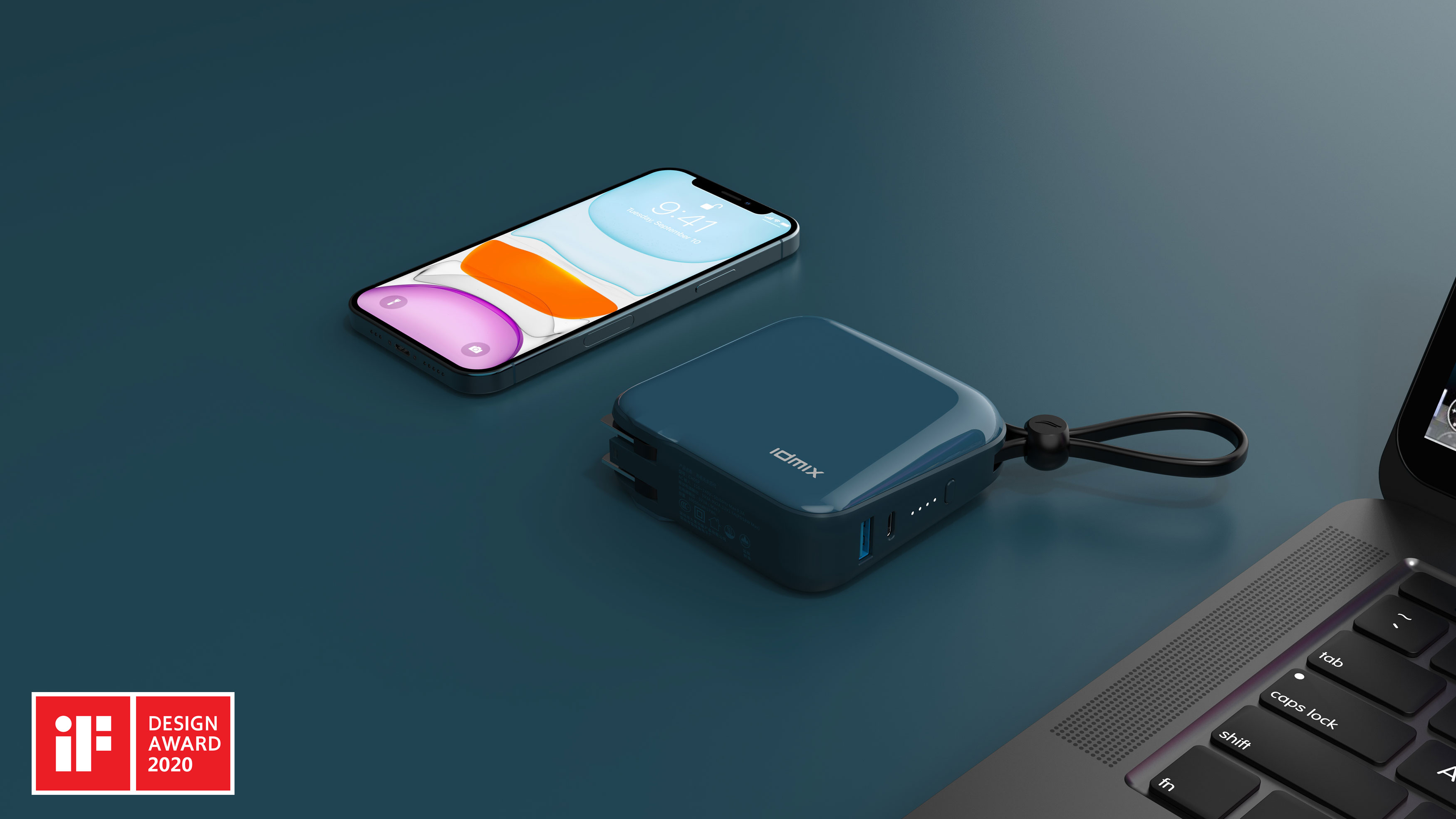 Charger charging treasure three in one，portable source，if，Self contained plug，