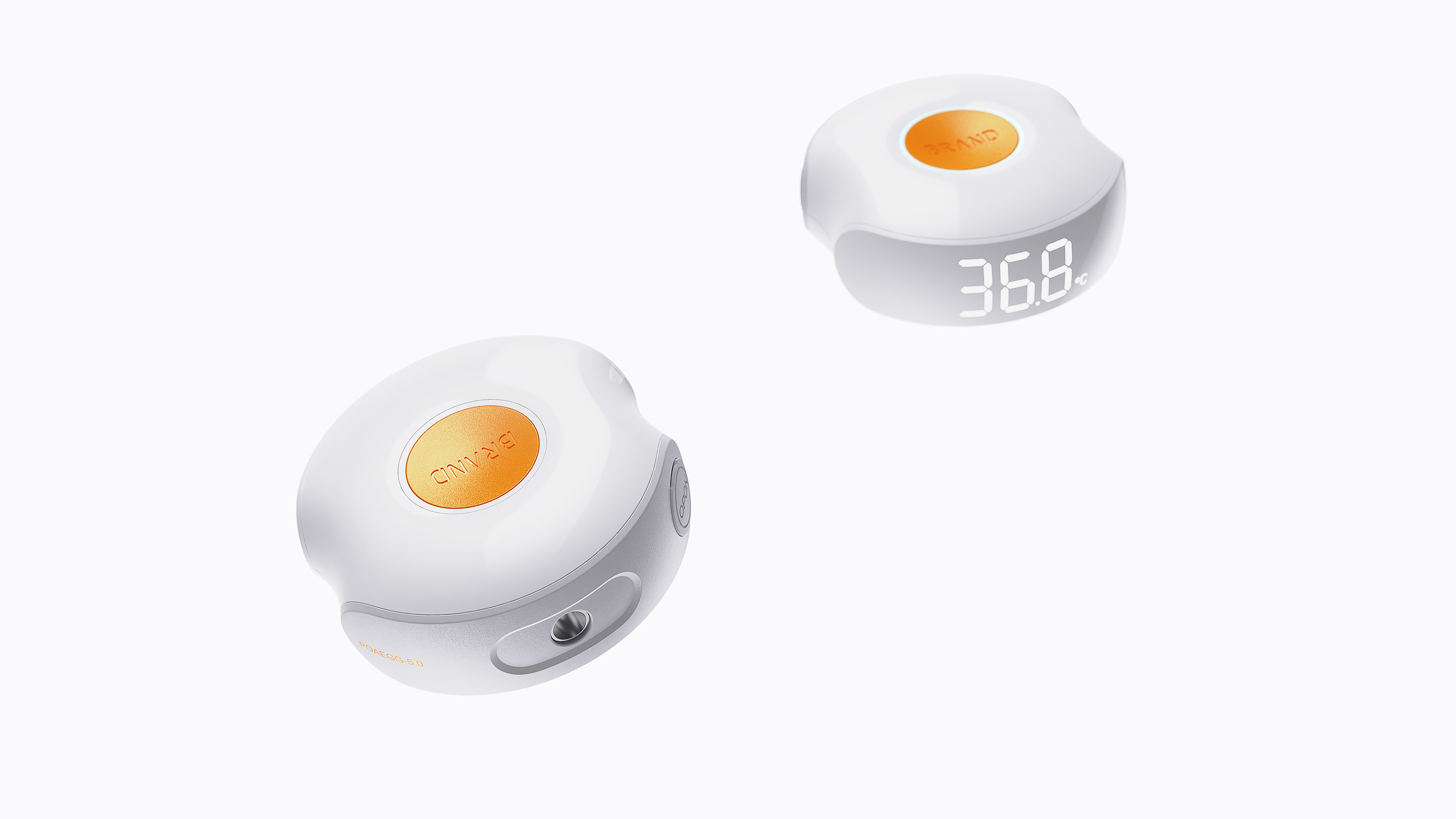 Poached Egg，forehead thermometer，Body temperature measurement，