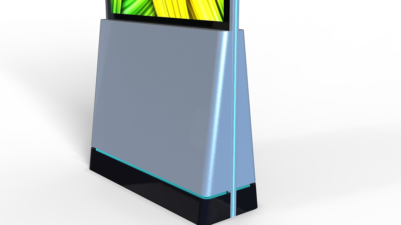 Ultra thin LCD advertising machine, ultra-thin double-sided touch screen，