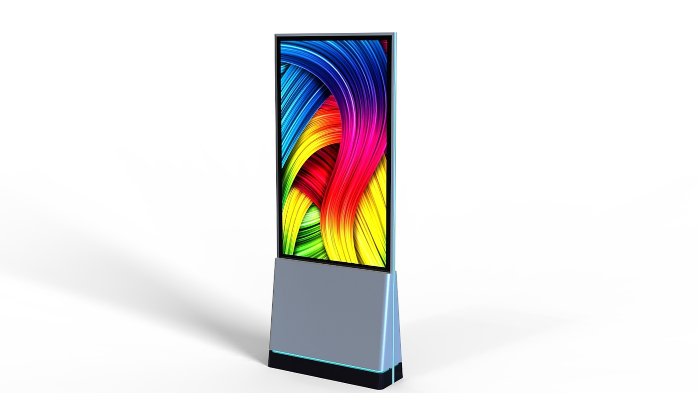 Ultra thin LCD advertising machine, ultra-thin double-sided touch screen，