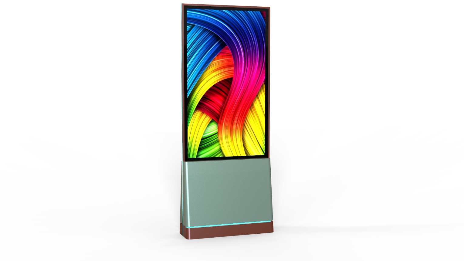 Ultra thin LCD advertising machine, ultra-thin double-sided touch screen，