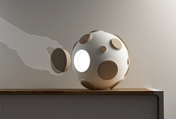 moonscape，Creative desk lamp，armstrong，Moon pit lamp，