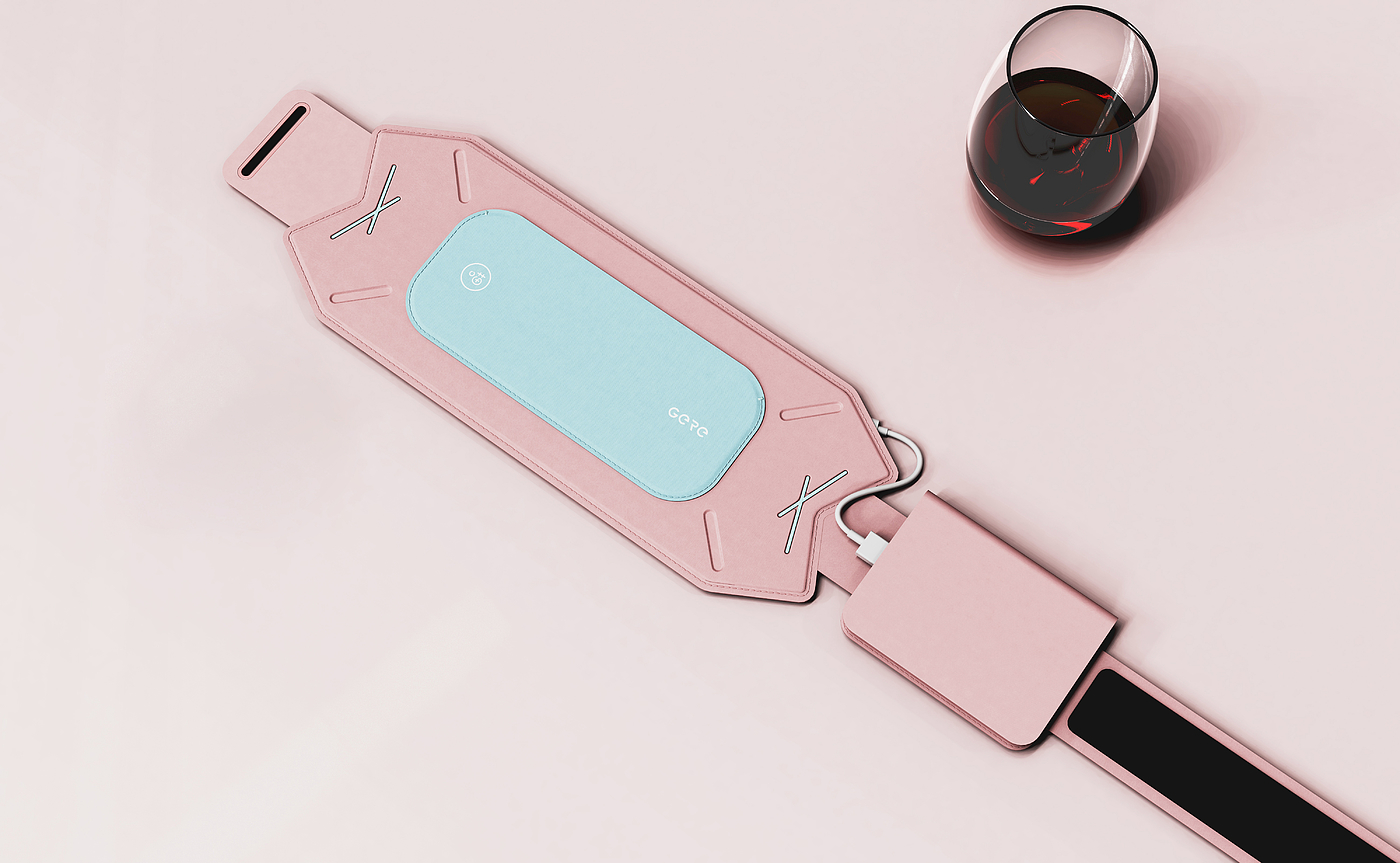 care，warm，belt，fever，Gree industrial design，Ningbo design company，
