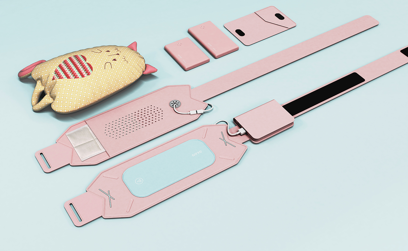 care，warm，belt，fever，Gree industrial design，Ningbo design company，