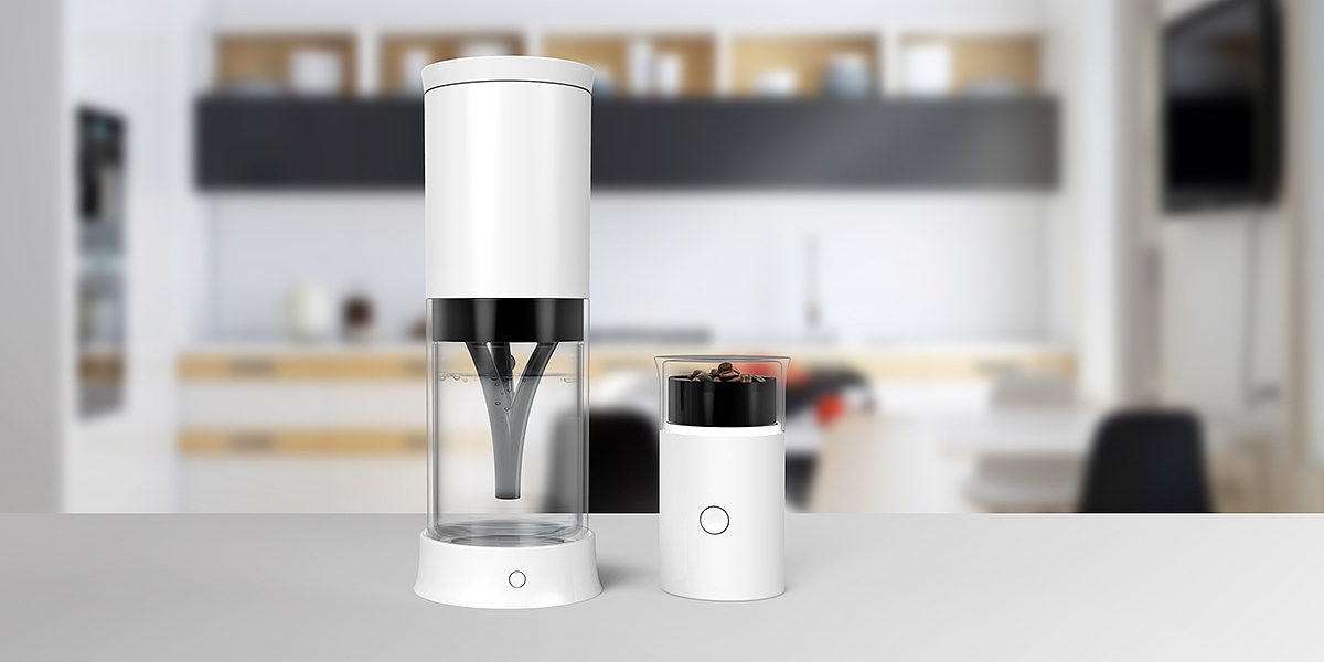 造型独特，ivo便携式咖啡机，厨房家电，