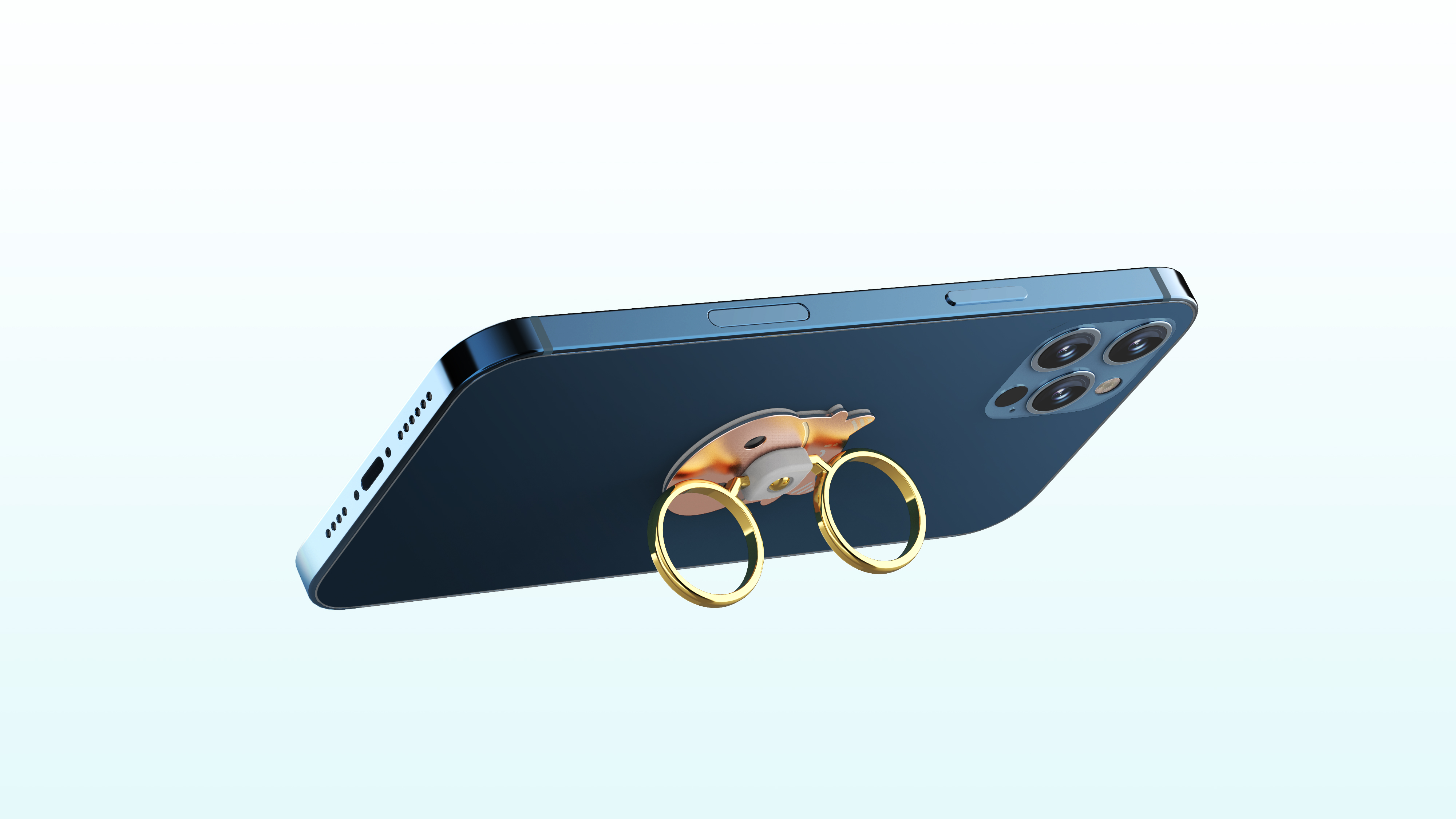 year of the ox，Mobile phone bracket，Ring buckle，mobile phone，