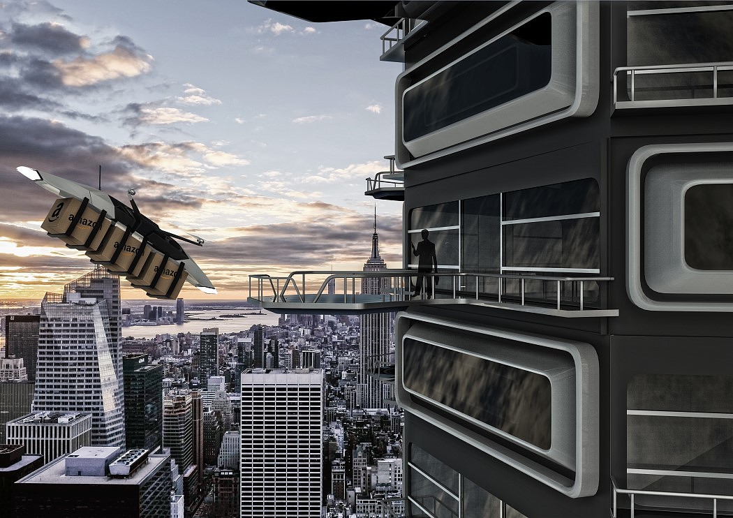 UAV，train，Amazon，logistics，