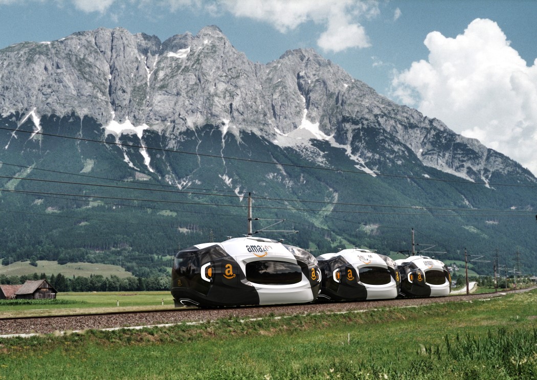 UAV，train，Amazon，logistics，