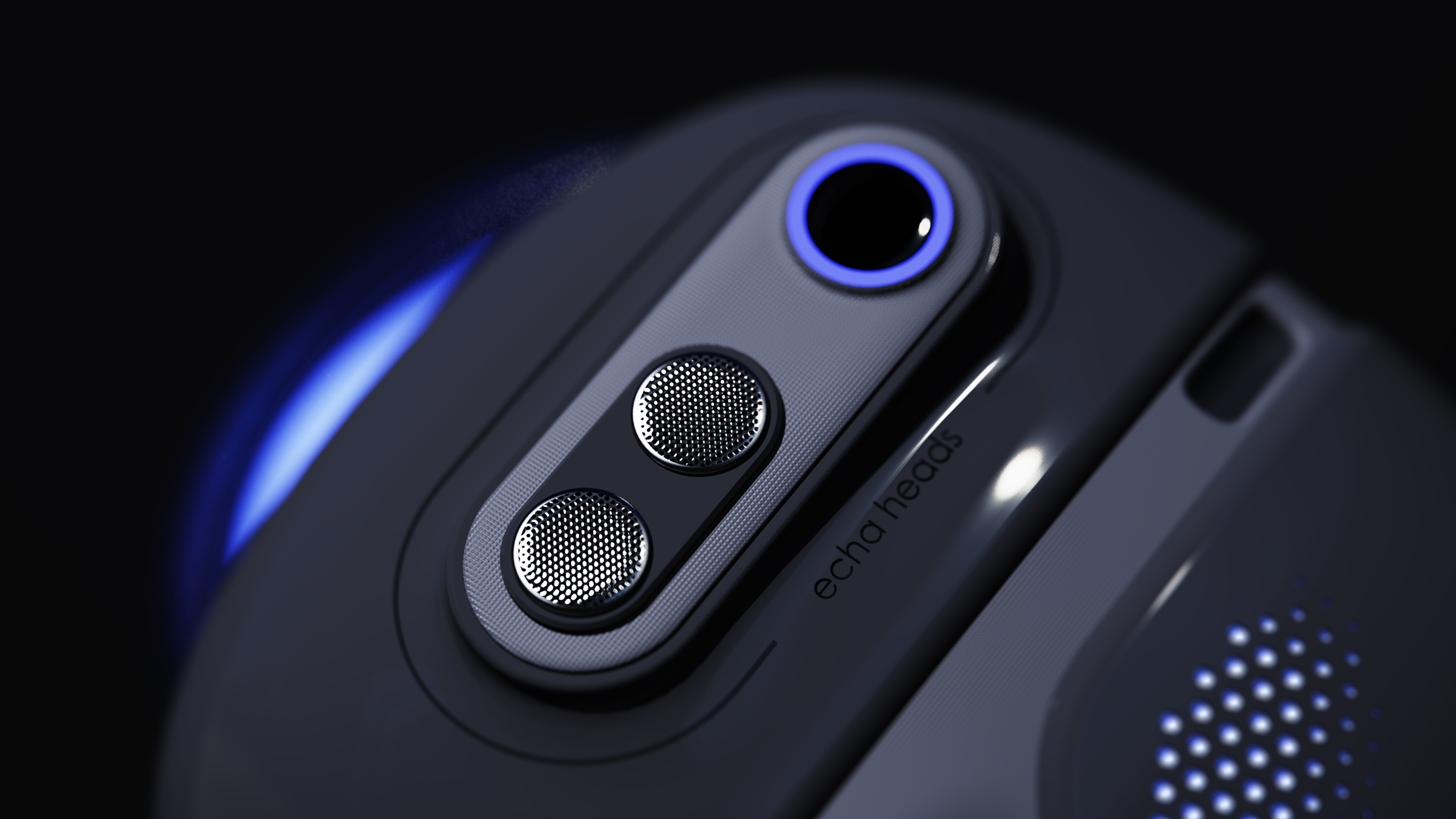 Erys，headset，science and technology，future，blue，technology，