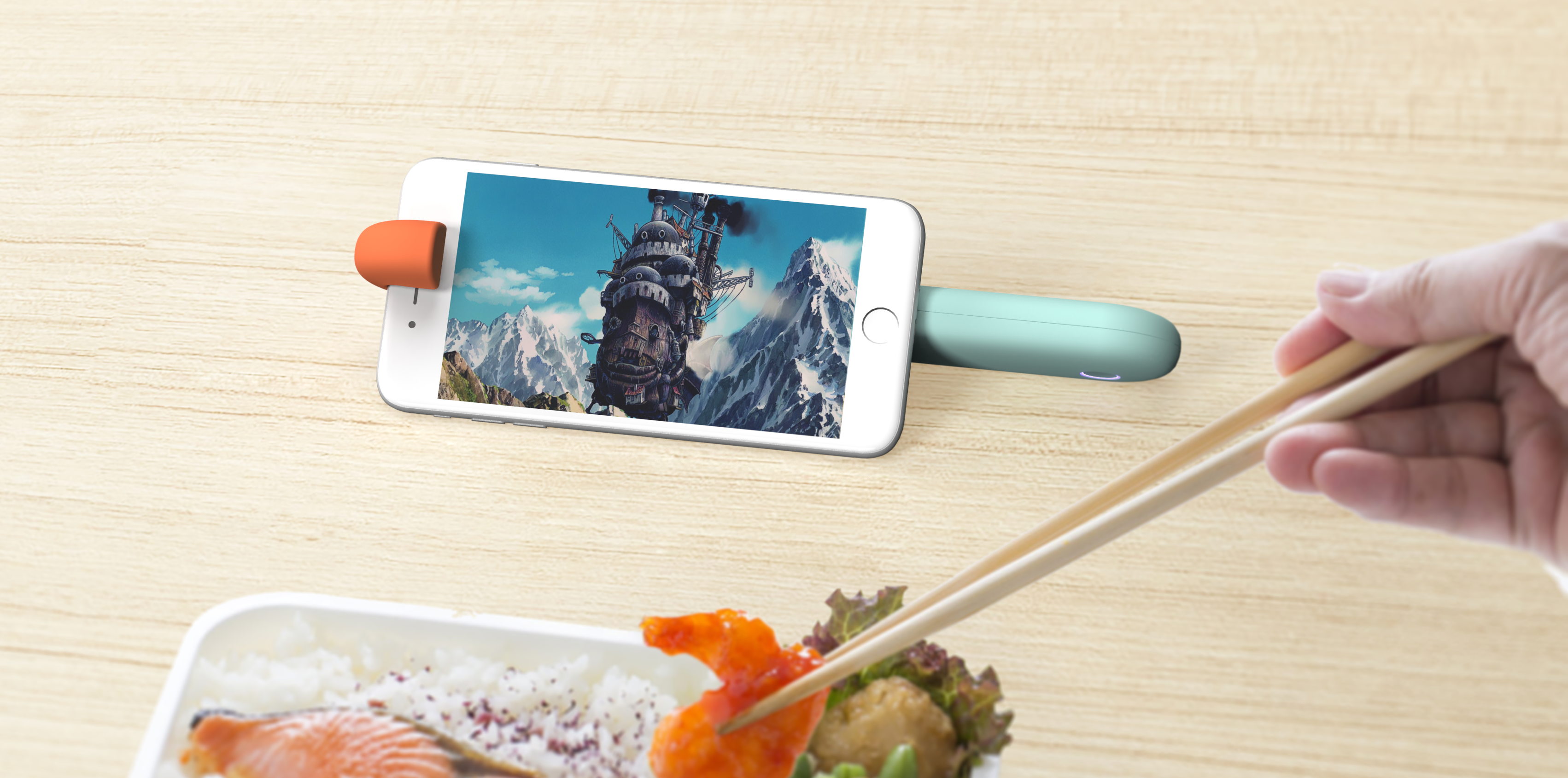 Tableware box，Mobile phone bracket，rotate，original，disinfect，Ren Peng，Explorer，